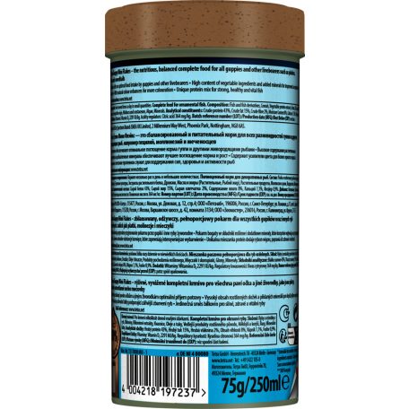 Tetra Guppy Mini Flakes | Prémium mini lemezes táp guppik és elevenszülők számára – 250 ml