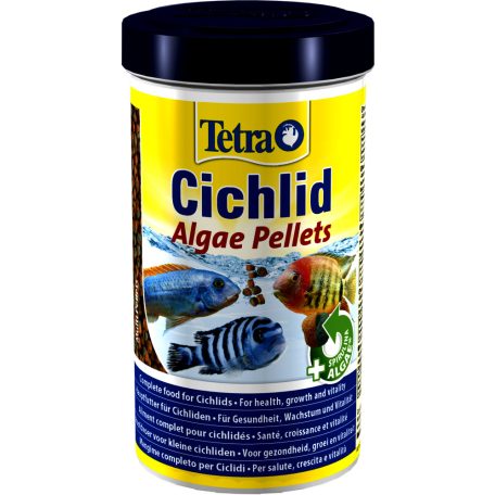 Tetra | Cichlid | Algae Pellets | Táplálék sügér és diszkosz halak számára - 500 ml