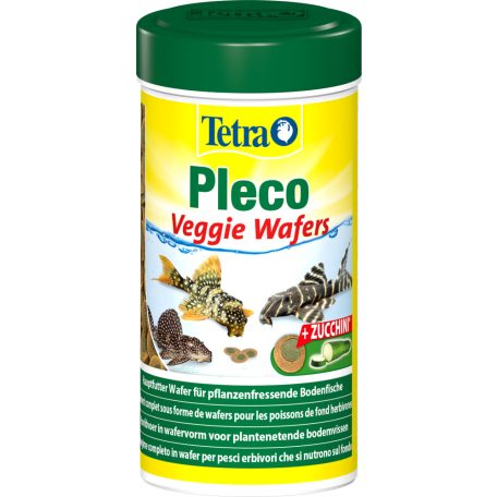 Tetra | Pleco | Veggie Waffers | Szemcsés eledel (növény) | Talajlakó díszhalak számára - 250 ml