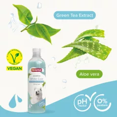 Beaphar sampon kutya fehér szőrre zöld teával 250ml