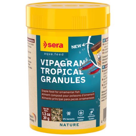 Sera Vipagran | Prémium alapeleség granulátum minden díszhal számára – 100 ml / 39 g