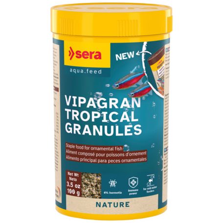 Sera Vipagran | Prémium alapeleség granulátum minden díszhal számára – 250 ml / 100 g