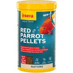   Sera Red Parrot Pellets | Színfokozó granulált táp vörös papagájsügérek részére – 1000 ml / 320 g