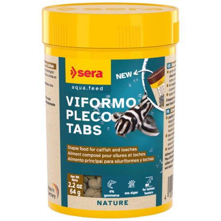 Sera Viformo Nature | Tablettás alapeleség harcsák és csíkfélék számára – 100 ml / 60 g / 275 db tabletta