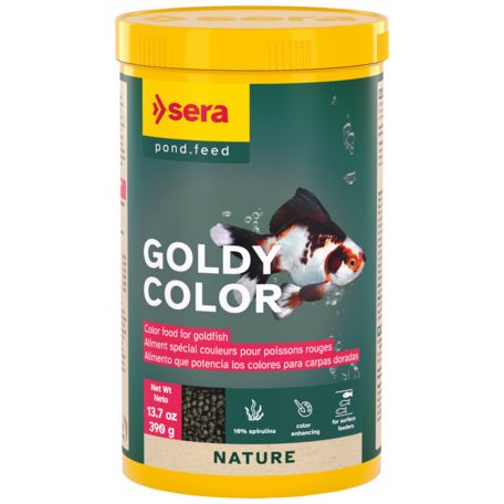 Sera Goldy Color Spirulina | Színfokozó granulált táp aranyhalak részére – 100 ml