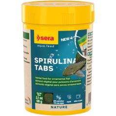   Sera Spirulina Tabs Nature | Tapadó tablettás növényi eledel díszhalak számára – 100 ml / 60 g / 100 db tabletta