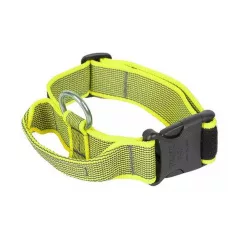   Julius-K9 | Color&Gray | Tartós, gumírozott kutyanyakörv – szürke/neon 50 mm / 49–70 cm