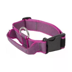  Julius-K9 | Color&Gray | Fogós, cserélhető feliratos nyakörv – pink 50 mm