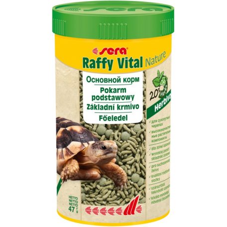 Sera Nature Raffy Vital | Hüllőtáp növényevő hüllők részére - 250 ml