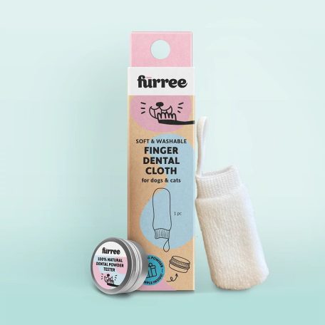 Fürree Ujjra Húzható Fogmosó kendő és FOGMOSÓ POR MINTA 2 g