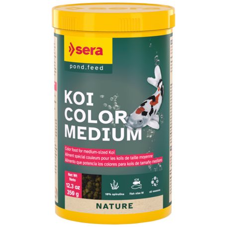Sera Koi Color Nature Medium | Színfokozó granulátum koi pontyok részére – 1000 ml / 350 g
