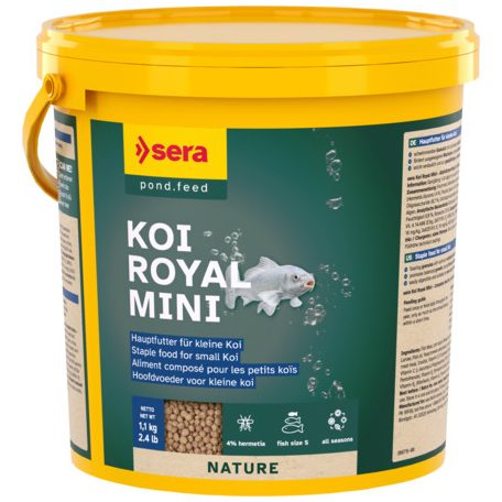 Sera Koi Royal HF Mini | Gazdaságos prémium főeleség fiatal koi pontyok részére – 3,8 l
