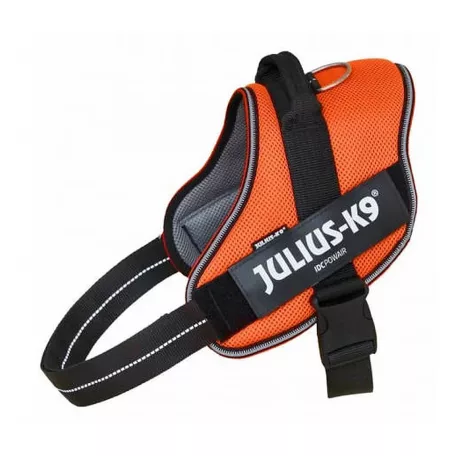 Julius-K9 | IDC POWAIR | Ultrakönnyű, légáteresztő kutyahám – narancs (3XS) 29–36 cm
