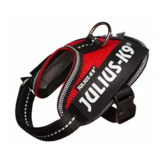  Julius-K9 | IDC POWAIR | Ultrakönnyű, légáteresztő kutyahám – piros (3XS) 29–36 cm