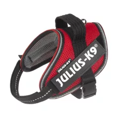   Julius-K9 | IDC POWAIR | Ultrakönnyű, légáteresztő kutyahám – piros (XS) 40–53 cm