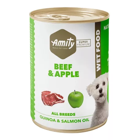 Amity Hypoallergen Beef-Apple Kutya Konzerv 400 g