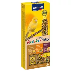   Vitakraft | Kracker - Mix - tripla rúd (tojás,sárgabarack,méz) kanárik részére - 80g