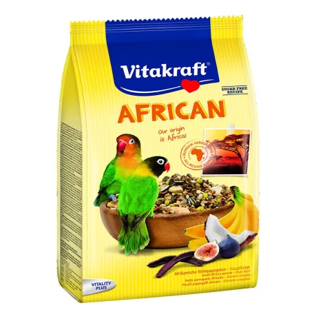 Vitakraft | Menu African | Teljes értékű eledel agapornisznak és afrikai törpepapagájnak – 750 g