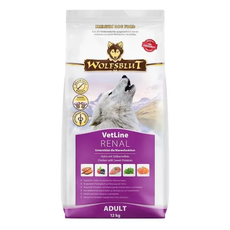 Wolfsblut VetLine Renal Csirke Édesburgonyával száraz kutyatáp 12 kg