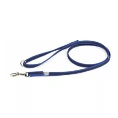   Julius-K9 | Color&Gray | Gumírozott, csúszásbiztos póráz, O-gyűrűs fogóval – fekete/szürke 20 mm / 1,2 m
