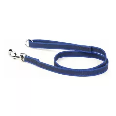   Julius-K9 | Color&Gray | Gumírozott, csúszásbiztos póráz, O-gyűrűs fogóval – kék/szürke 20 mm / 1,2 m