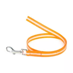   Julius-K9 | IDC Lumino | Utánvilágító, könnyen tisztítható póráz, fogó nélkül – narancs 80 cm