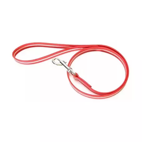 Julius-K9 | IDC Lumino | Utánvilágító, könnyen tisztítható póráz – piros 19 mm / 1,2 m