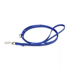   Julius-K9 | Color&Gray | Gumírozott, több ponton állítható póráz – kék/szürke 14 mm / 2,2 m