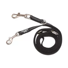   Julius-K9 | Color&Gray | Gumírozott, csúszásbiztos póráz – fekete/szürke 14 mm / 2,2 m