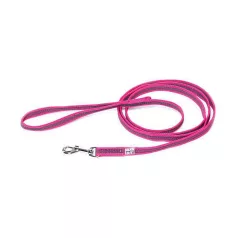   Julius-K9 | Color&Gray | Gumírozott, csúszásbiztos póráz – pink/szürke 14 mm / 2 m