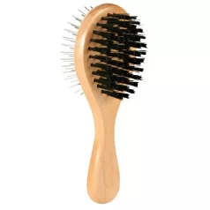   Trixie Double-Sided Brush | Kétoldalas ápolókefe kutyák és macskák részére – 5 × 17 cm