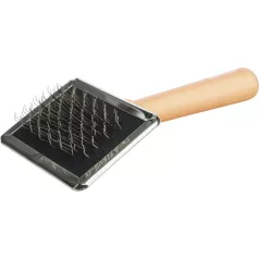   Trixie Wood Soft Brush | Puha kefe fa nyéllel kutyák és macskák részére – 9 × 13 cm