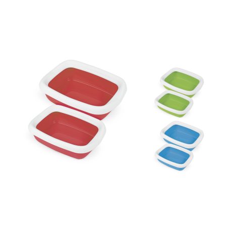 BETA MINI MŰANYAG ALOMTÁL KERETTEL - vegyes szín 43x31x12cm