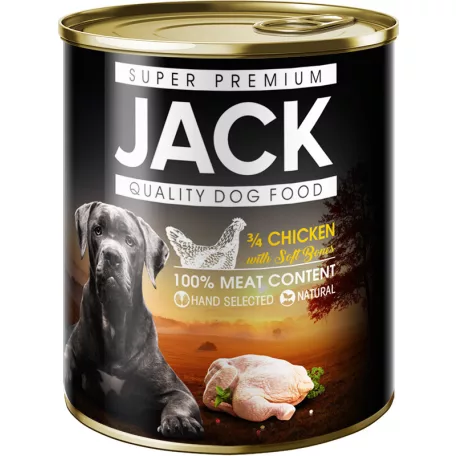 Jack konzerv 3/4 csirke 800 g kutya