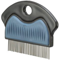   Trixie Flea and Dust Comb | Bolha- és porszűrő fésű gumírozott markolattal – 7 cm