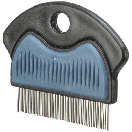 Trixie Flea and Dust Comb | Bolha- és porszűrő fésű gumírozott markolattal – 7 cm