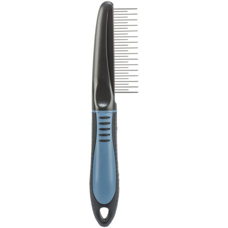 Trixie | Combi Comb – Kombinált fésű kutyáknak | Ritka és sűrű fogazat | 22 cm