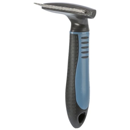 Trixie | Szőrritkító gereblye forgó fogazattal – Kíméletes aljszőrzet bontó | 7 × 14 cm