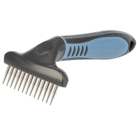 Trixie | Szőrritkító gereblye forgó fogazattal – Kíméletes aljszőrzet bontó | 7 × 14 cm