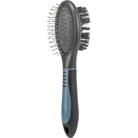 Trixie Brush Double-Sided | Ovális kétoldalas kefe kutyák részére – 5 × 19 cm