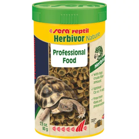 Sera Nature Reptil Professional Herbivor | Professzionális kétkomponensű táp növényevő hüllők részére – 250 ml/ 80 g