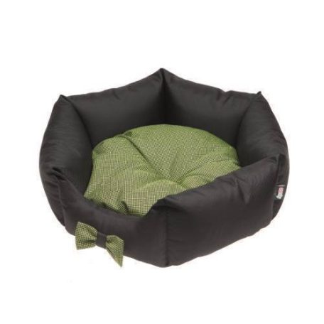 Kifutó termék Comfy Lola Bed | Peremes fekhely (fekete,zöld) kutyák részére - 50x50x20 cm