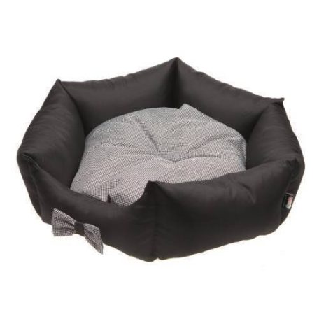 Kifutó termék Comfy Lola Bed | Peremes fekhely (fekete,fehér) kutyák részére - 66x66x22 cm