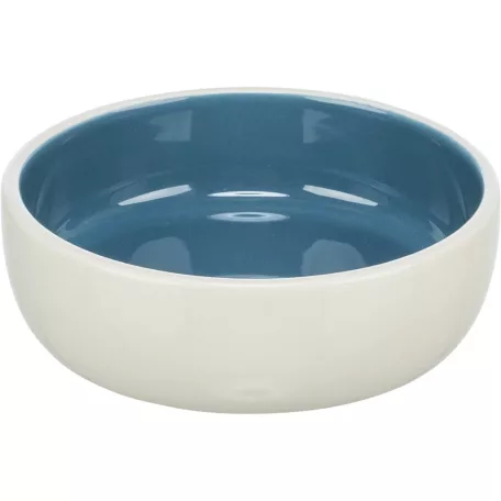 Trixie | Ceramic Bowl kerámia tál macskáknak – fehér, kék (0,3 l / Ø13 cm)