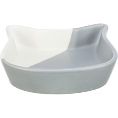   Trixie | Bowl Set - kerámia tál, macskák részére - 0,2x13 cm - szürke-fehér