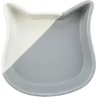 Trixie | Bowl Set - kerámia tál, macskák részére - 0,2x13 cm - szürke-fehér
