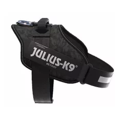   Julius-K9 | IDC Powerhám | Ergonomikus, fényvisszaverő kutyahám – Night Camo (2XS) 33–45 cm