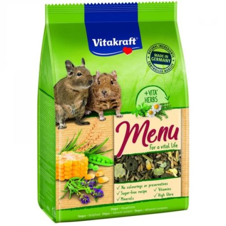 Vitakraft Menu Degu | Teljes értékű degu eledel - 600 g 