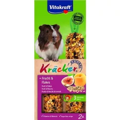   Vitakraft Kracker | Dupla rúd tengerimalacoknak | Gyümölcs-gabonapehely - 112g