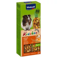   Vitakraft Kracker | Dupla rúd tengerimalacoknak | Méz-tönköly - 112 g